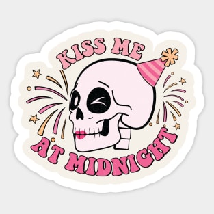 Kiss Me At Midnight Happy New Year Sticker